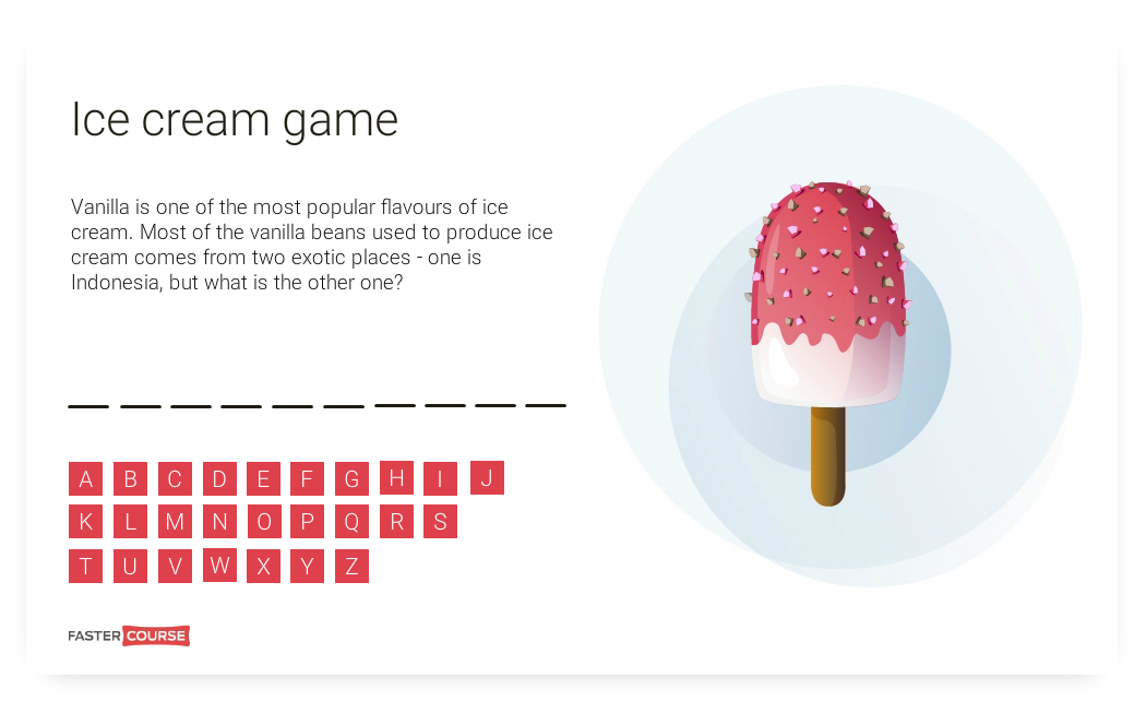 Free Articulate Storyline template - Ice Cream Game - FasterCourse